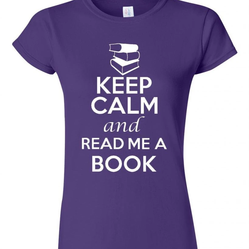 Junior Keep Calm and Read Me A Book T- Shirt Tee (1)