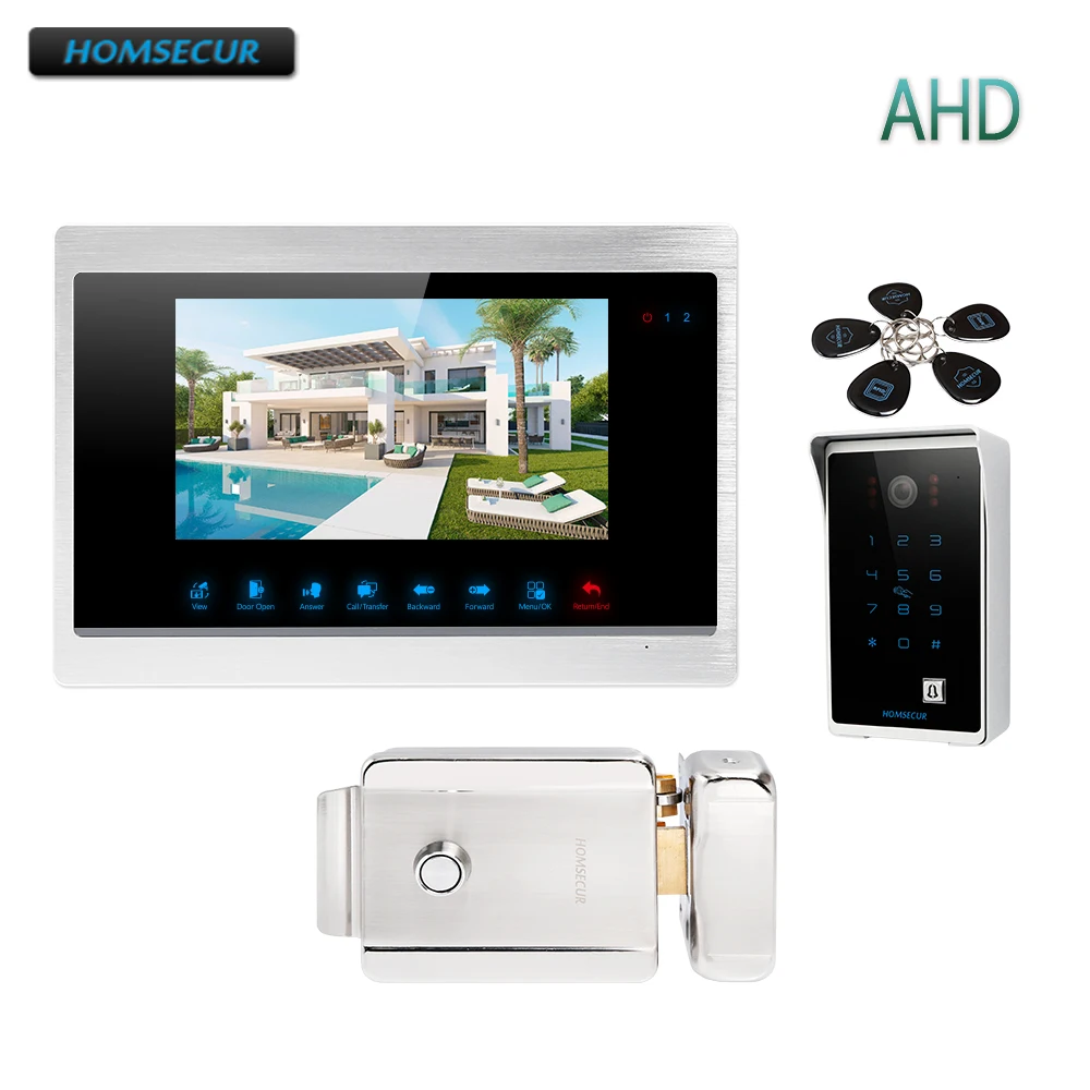 

HOMSECUR 7" Wired AHD1.3MP Video&Audio Home Intercom with Outdoor Monitoring,Electric Lock Included(BC081HD+BM702HD-S)