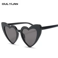 Oulylan, женские солнцезащитные очки в форме сердца кошачий глаз, брендовые дизайнерские солнцезащитные очки в стиле Лолиты, женские элегантные сексуальные очки, женские солнцезащитные очки UV400