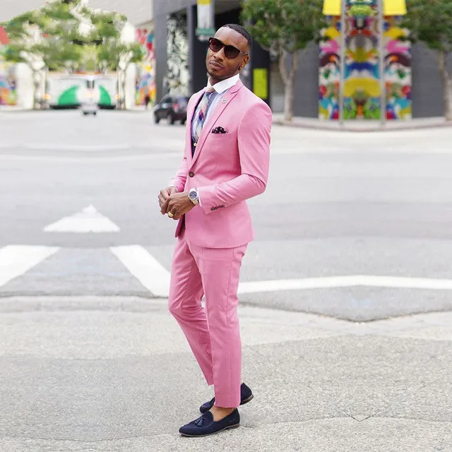 Jackets+Pants) 2020 New Men Suits Slim 