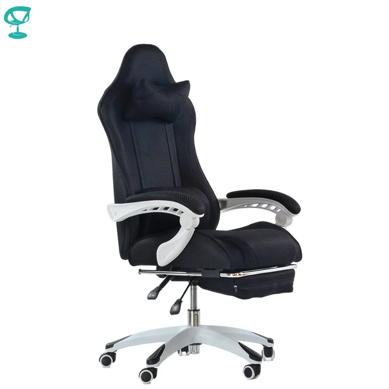  95273 Barneo K-140 Black Gaming chair computer chair mesh fabric high back plastic armrests free sh
