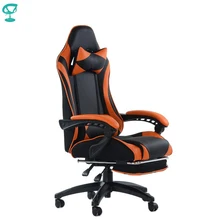 95262 Barneo K-39 Черно-оранжевое кресло игровое кресло компьютерное кресло для кибер-спорта с высокой спинкой эко-кожа сетка компьютерные кресла для игр кресло спорт в Казахстан по России