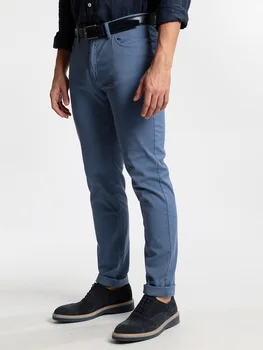 

Pants blue cotton-regular fit