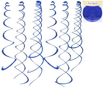 

2Packets 12pcs Royal Blue Curls Wedding Christening Birthday Party Hanging Banner Decoration Baby Shower Background Decor