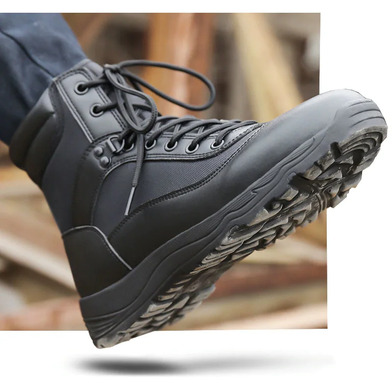 Desert Lightweight Tactical Boots Men Military High Top Combat Boots Breathable Comfortable Work Shoes Botas Hombre Women