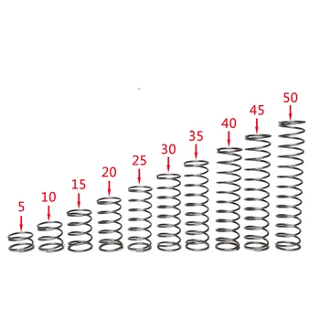 

5Pcs 1.8mm wire diameter Stainless steel compression spring return Y-type small Pressure springs 14/15/16/17mm OD 10-50mm L