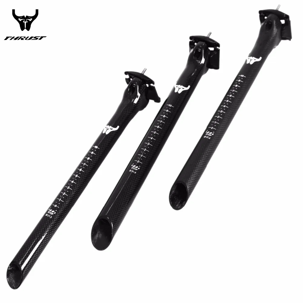 

2017 Cycling Bicycle Seat Post mtb Road Carbon Fibre 3K Bike Seat Post 27.2/31.6x350mm 170g Bicycle Seat Post Glossy or Matte