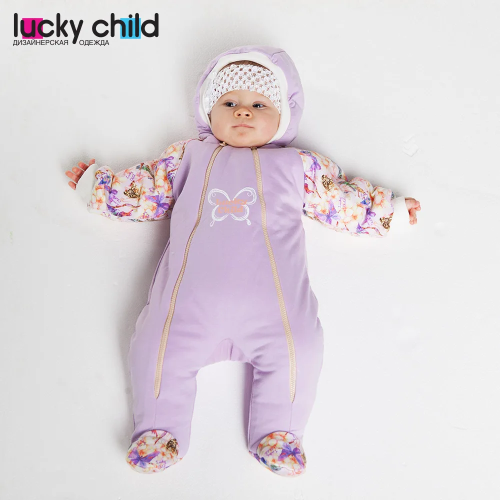 Комбинезон Lucky Child из футера на синтепоне для мальчиков и девочек [сделано в
