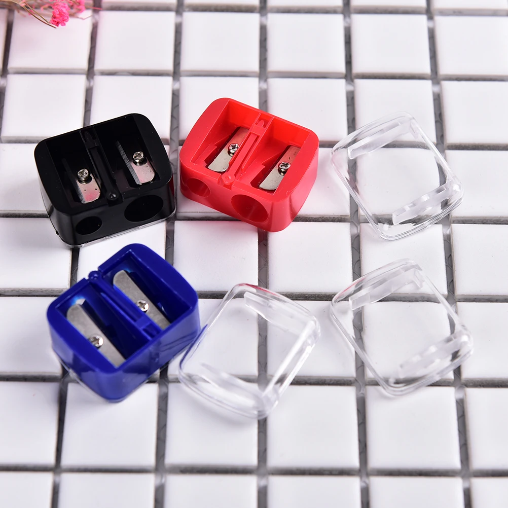 1PC Cosmetic Sharpener Pencil Sharpener Double Holes For Cosmetic Brush