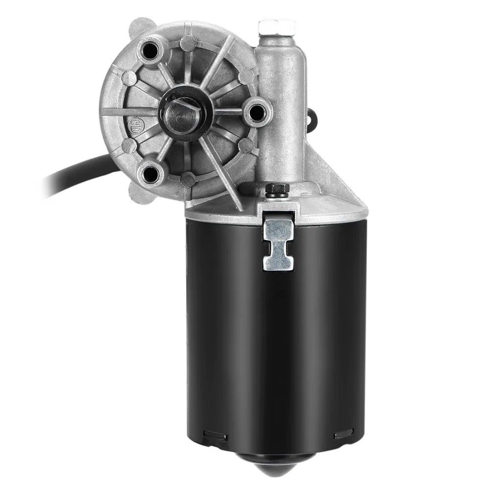 

UXCELL 12mm Left Angle D Shaft 12V DC Reversible Electric Gear Motor 42 RPM For With Crimped Connector Convenient Connection