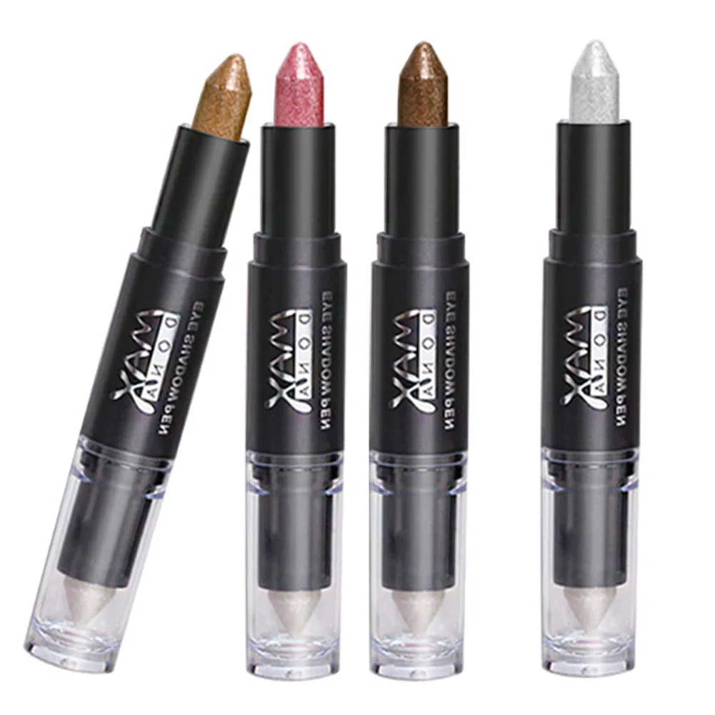 12Colors Double Headed Eyeshadow Pen with Eyeshadow Sponge Applicator