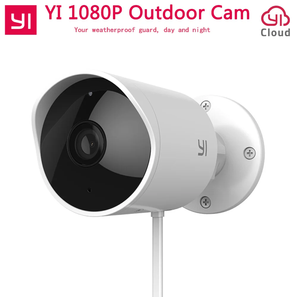 Koop Xiaomi YI Outdoor Security Camera Cloud Camera Draadloze IP 1080 p Resolutie Waterdichte Nachtzicht Beveiliging Surveillance Cam