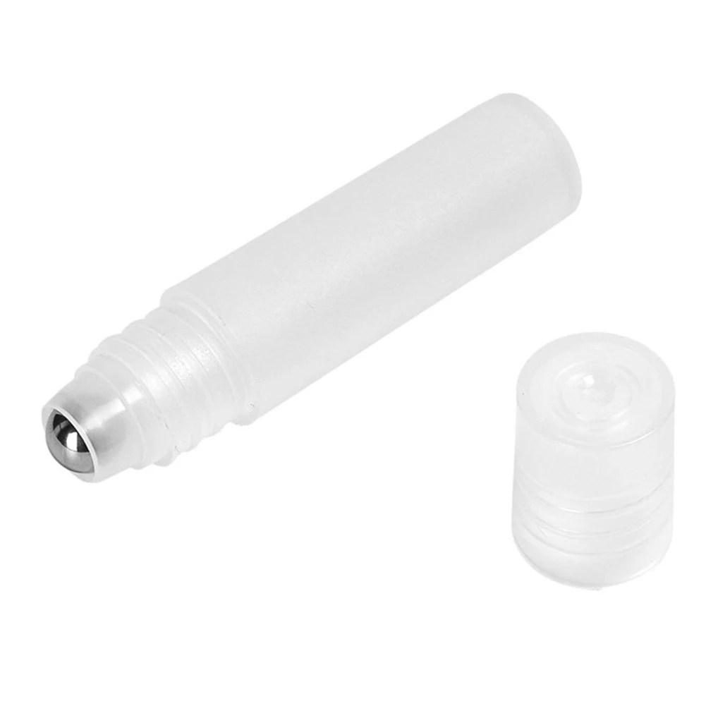 

10Pcs Empty Clear Roller Ball Bottle Plastic Container for Essential Oil Perfume