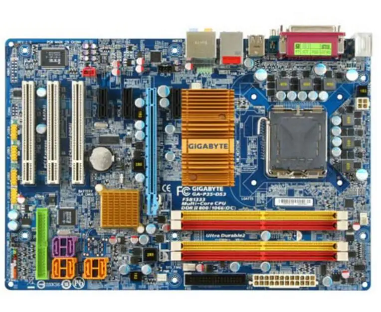 LGA775 DDR2 для Gigabyte оригинальная бывшая в употреблении материнская плата