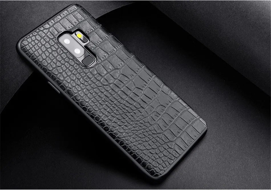 Retro Crocodile Snake Case For Samsung S8 S9 Plus Note8 Art Print PU Leather Soft Luxury Phone Back Cover For Samsung Note 8 S9 (7)