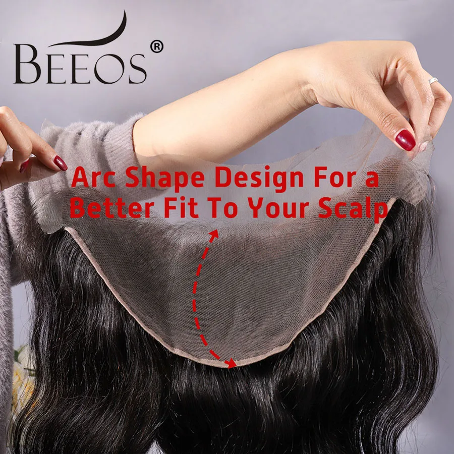 Brazilian Body Wave 13*6 Ear to Ear Lace Frontal Closure Remy Hair Deep Part Pre Plucked Baby Hair Lace Frontals Bleached Knots
