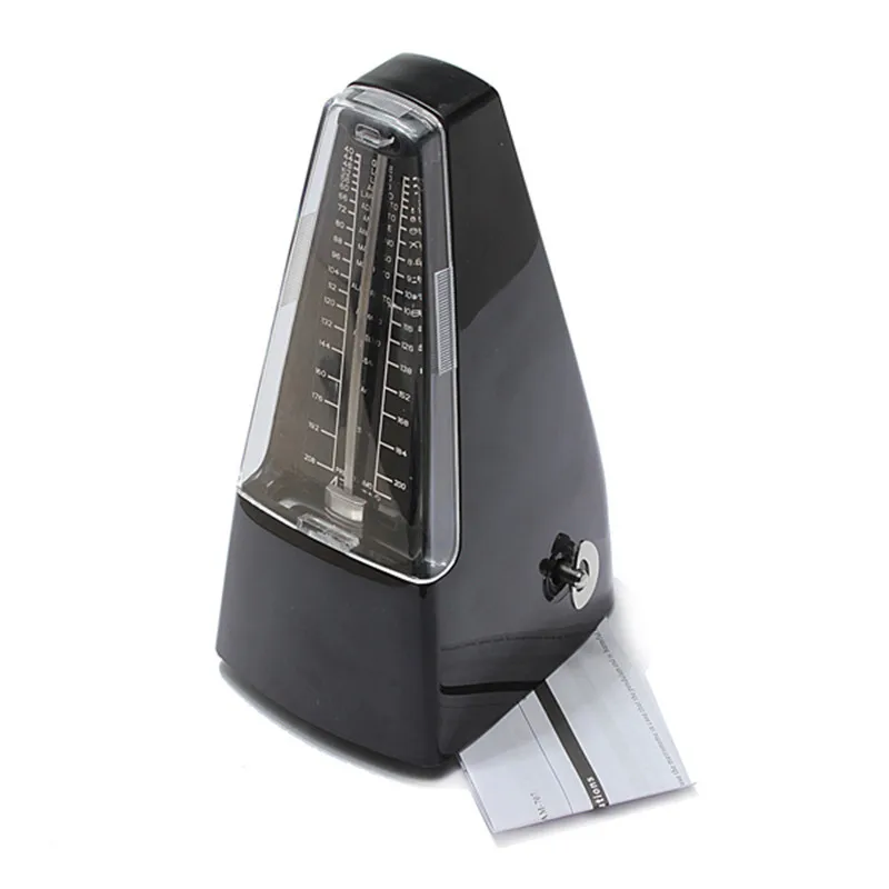 Mechanical Pyramid Metronome with Bell Ring Musical Beat Timer Beat