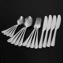

16 Pieces Dinner Set Rainbow/Gold/Black Stainless Steel Tableware Set Knife Fork Scoops Silverware Set Cutlery Set