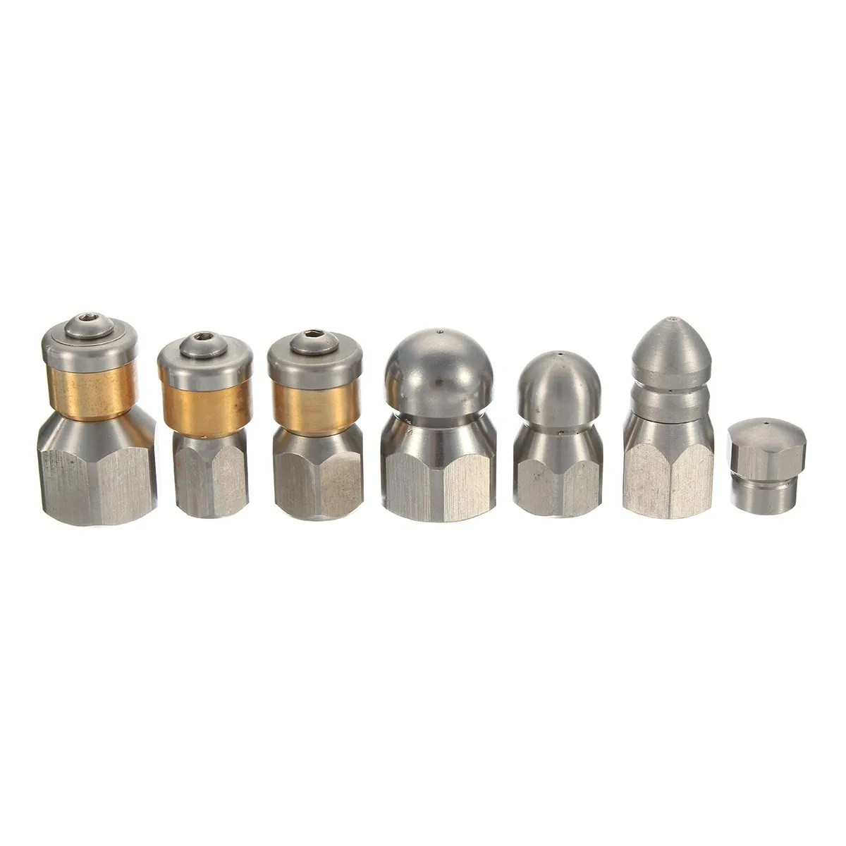 4000 psi sewer jetter nozzle button nose pressure drain sewer jetter nozzle chart