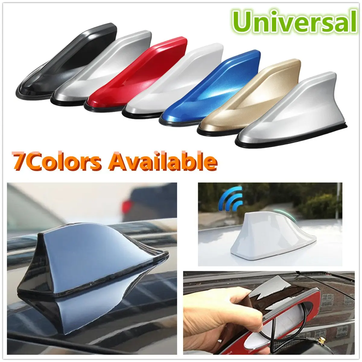 For Toyota Auto Grey Car Shark Fin Roof Antenna Radio FM//AM Decorate Aerial