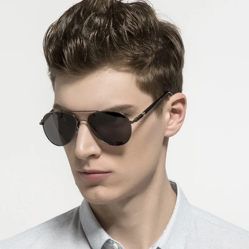 

Aluminum Alloy Frame Polarized Sunglasses Men's Retro Classic Yurt Pilot Goggles Summer Hot Sale Quality Sun Glasses Men Fashion