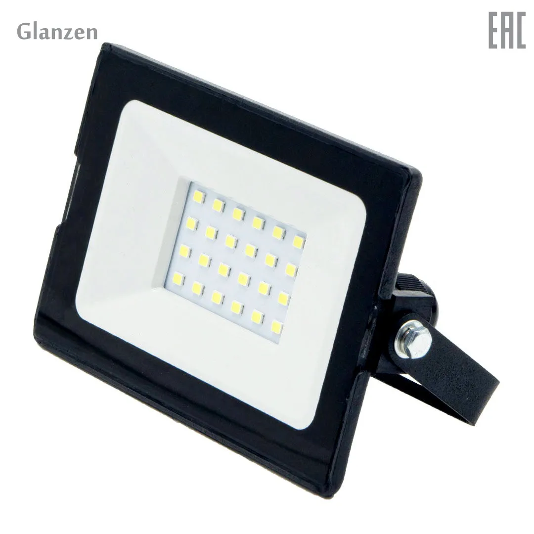 Светодиодный прожектор GLANZEN 20Вт FAD 0002 20 SL 6500K IP65|Светодиодные прожекторы| | АлиЭкспресс