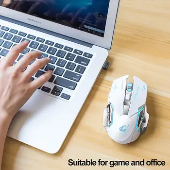 

Rechargeable X7 Wireless Game Mouse LED Backlight USB Optical Ergonomic Gaming Mouse Sem Fio Fashion Computer Pro Games Mouse