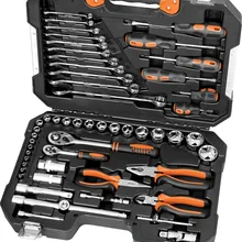 Набор инструментов КРАТОН TS-24 multi 55, 1/4"+1/2"