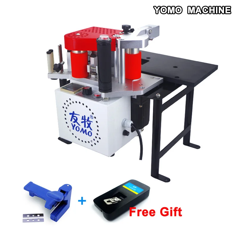 

MY-60 edge bander machine with speed control woodworking PVC edge banding add trimmer and cutter