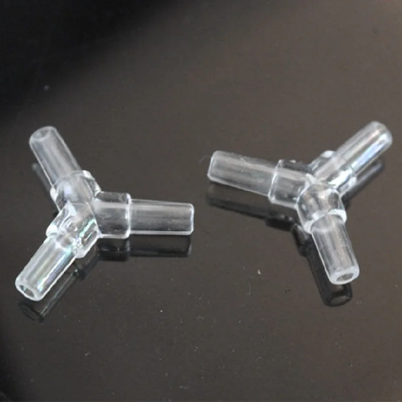 

10pcs Plastic Aquarium Fish Tank Airline Tube Hose Barb Tee Connector Adapter oxygen Pump Tubing joint trachea Fitting Joiner