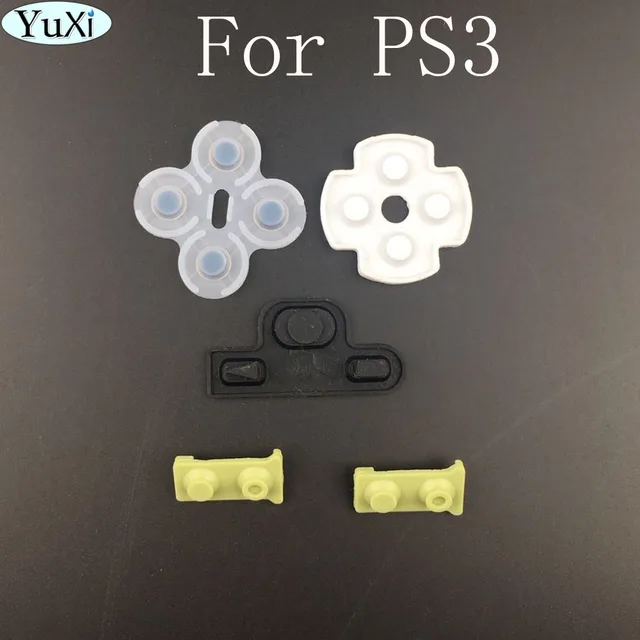 Best Offers 10set For Playstation 3 PS3 Controller Repair Part Conductive Silicon Pads Replacement