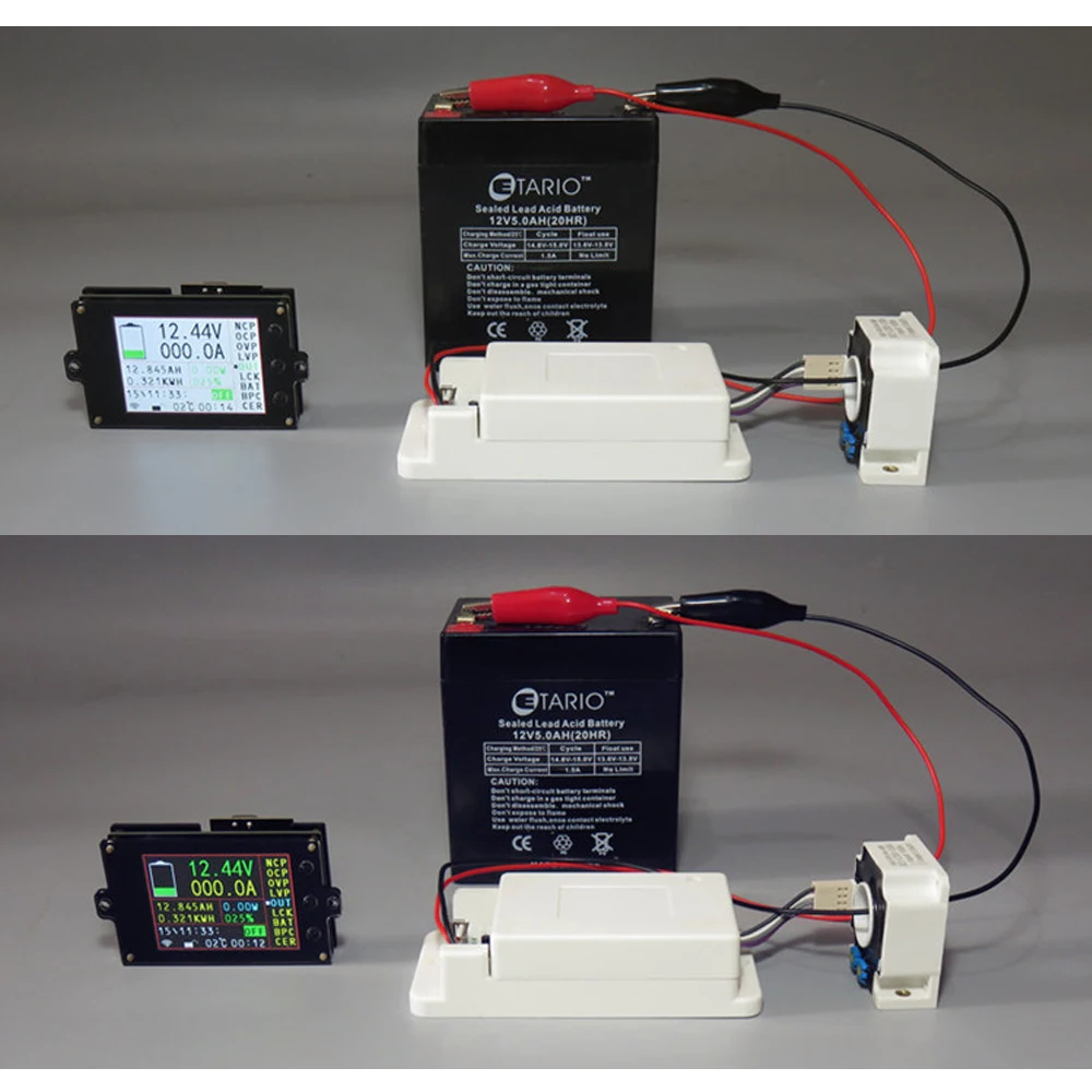 Battery Monitor Meter Wireless DC 120V 100A VOLT AMP AH SOC Remaining Capacity