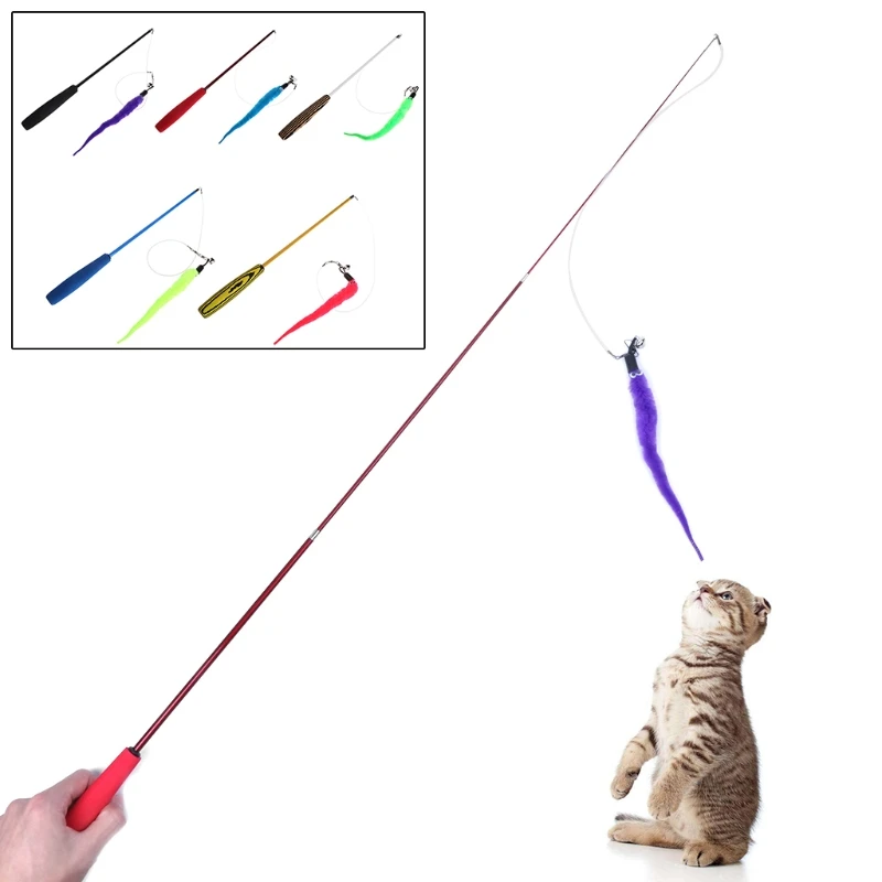 

Pets Cat Toys Retractable Wand Interactive Funny Training Teaser