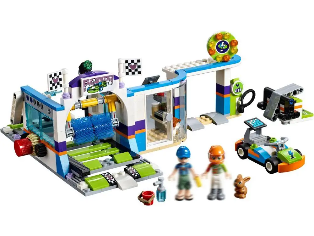 Legoings серии для девочек вращающиеся кисти модель автомойки строительные блоки