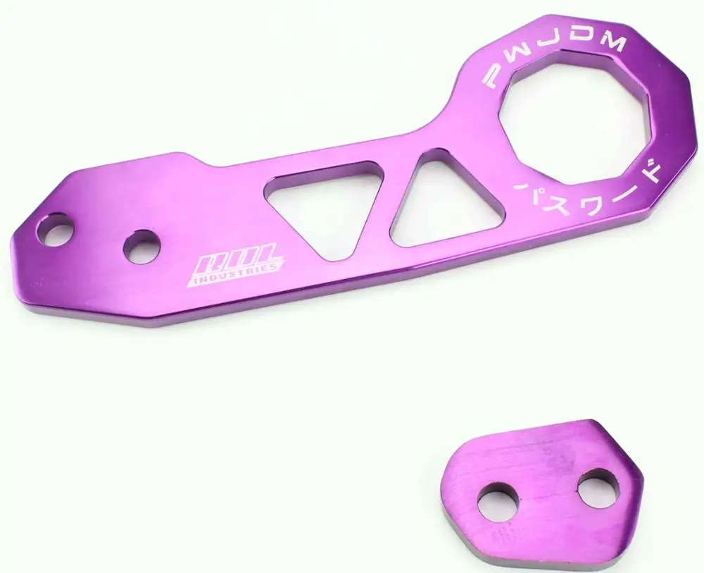 JQTUNING-Passward JDM Neo хромированный задний буксировочный крюк, пригодный для Honda Civic INTEGRA RSX Jazz XC-TH001 - Название цвета: Purple