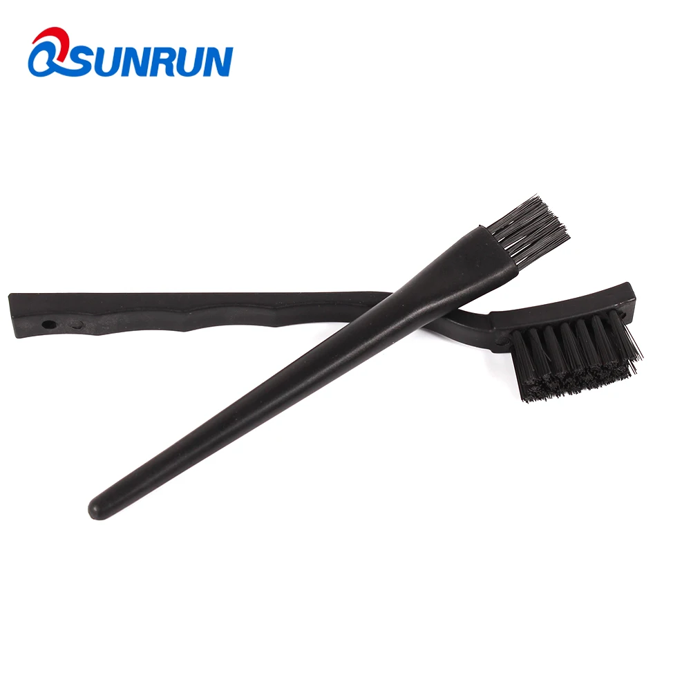 

QSUNRUN Hand Tool Set 2PC / SET Black Plastic Handle PCB Circuit Board Anti Static Burshes