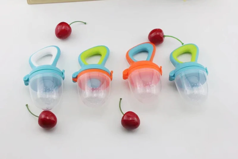Baby Fruits And Vegetables Teether Infant Bite Bags Pacifier Reassure Chlidren Silicone Buckle Drinkers  (6)