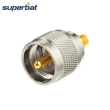 Superbat 2 шт гнездо SMA UHF PL-259 Мужской адаптер для Walkie Talkie переносная Любительская радиосвязь