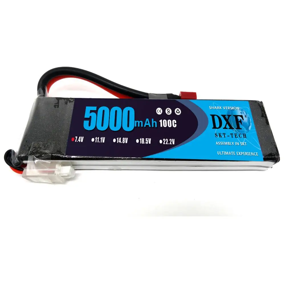 DXF 2S 7.4v 5000mAh 100C