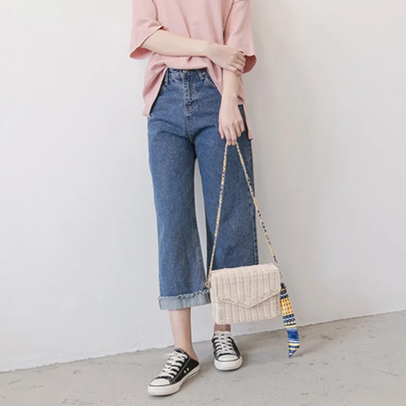 Women Ribbon Straw Bag Female Summer Rattan Handbag INS Popular Lady Casual Clutch Bag Travel Handmade Knitted Crossbody SS3135 (7)