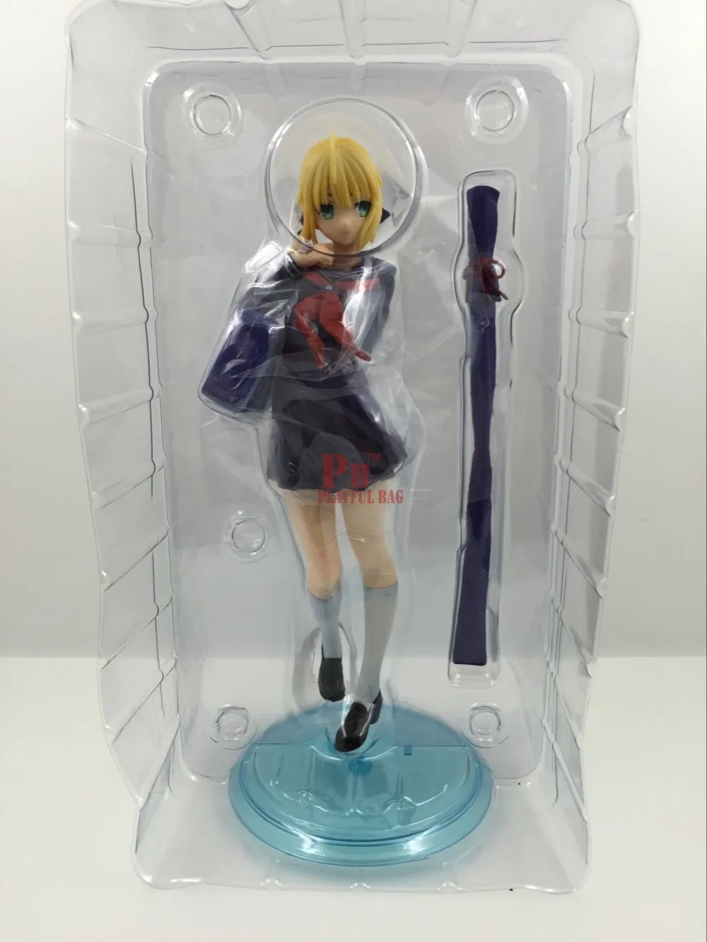 Fate stay Night Anime Saber Christmas Yuzhen Xiaoheizhen Doll Version Statue Doll Sculpture Toy Decoration regali anime figure anime 27 cm 
