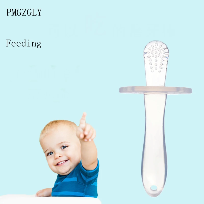 2 PC Baby Teethers +Pacifiers Leashes Cases Newborn Teether Stick Chews Silicone Toothbrush Teething Rings Toothbrushes Pacifier | Мать и