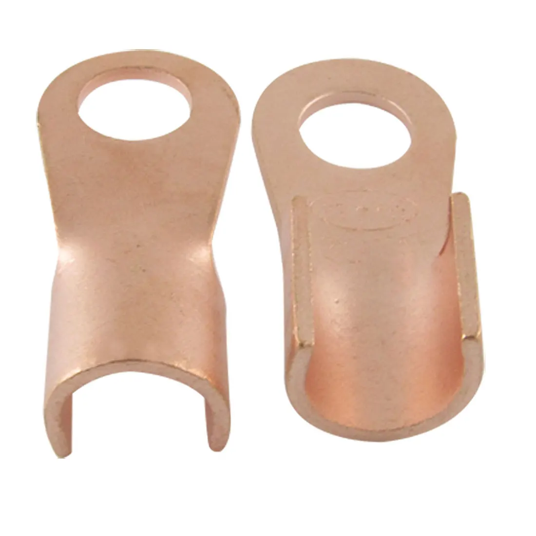 UXCELL 10 Pcs 200A Cable Connector Lugs Ring Tongue Copper Passing