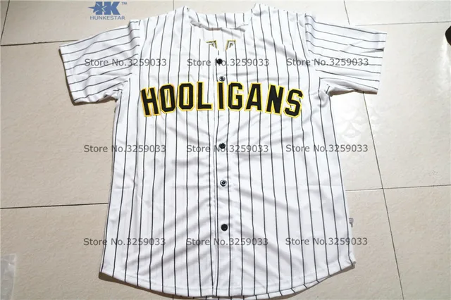 Mens Bruno Mars Jersey #24 24K Hooligans Pinstriped BET Awards Throwback Baseball Jersey MAN Uniforms Stitched Button Down Shirt