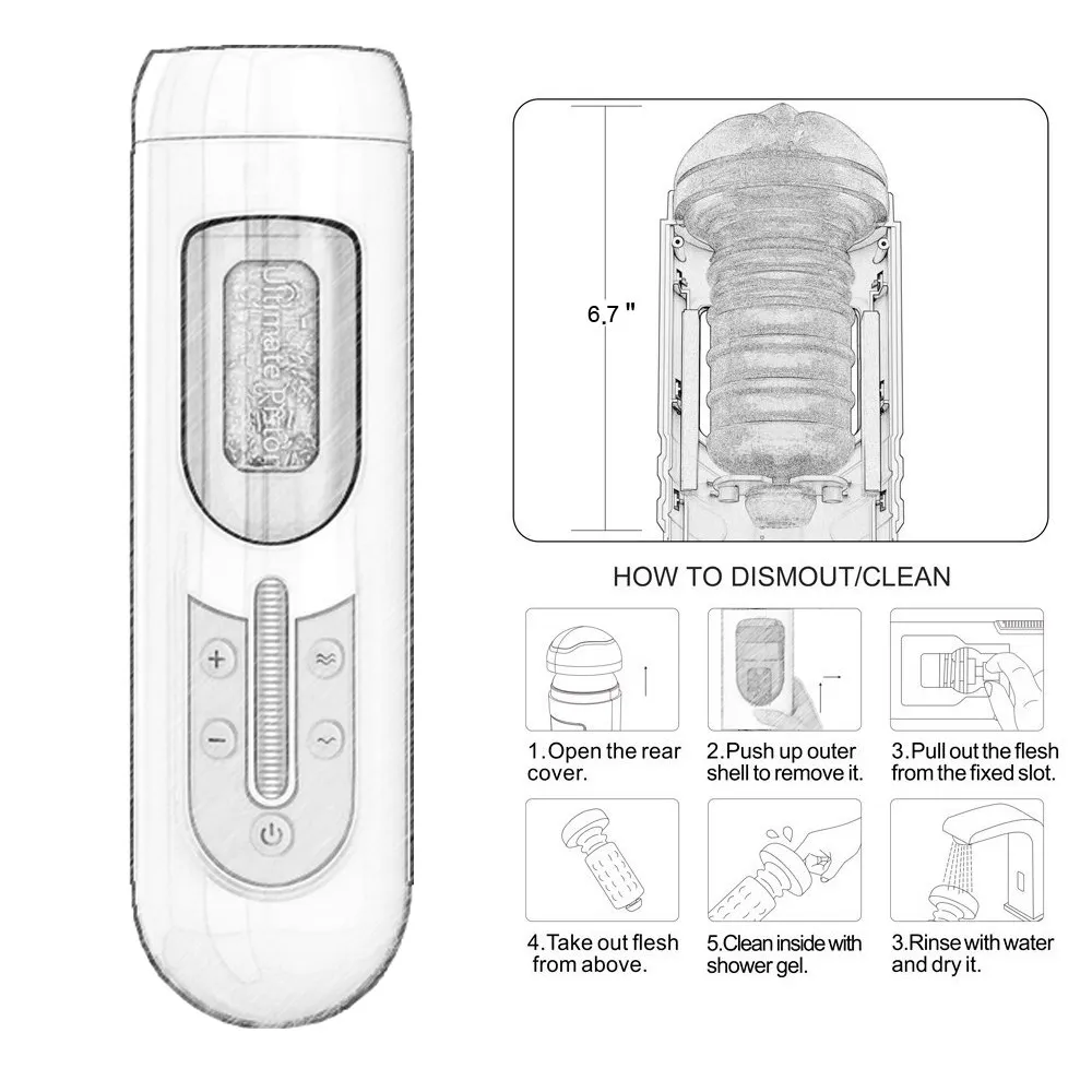 Promo Offer Leten Vibrator Masturbator Men Usb Charging Automatic