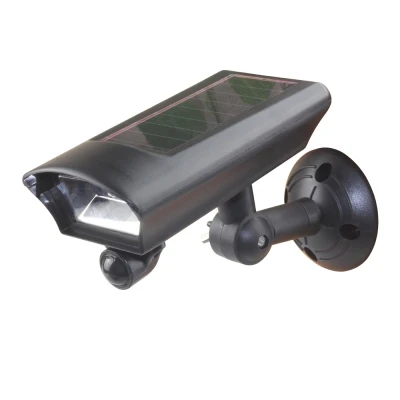 

Security Solar Panel Power PIR Motion Light Outoodr Black ABS Wall Light
