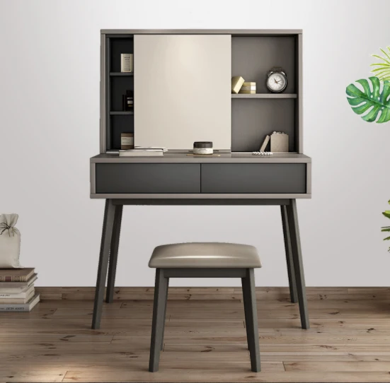 

Bedroom furniture modern design dresser with movable mirror