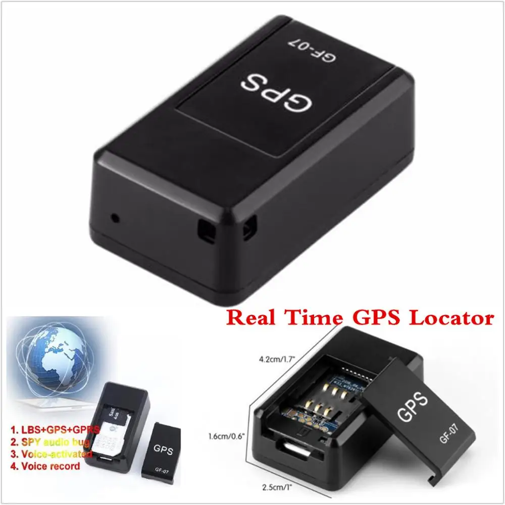

New Mini GF-07 GSM GPRS Car Magnetic GPS Anti-Lost Recording Real-time Tracking SOS Device Locator Tracker Support TF Card