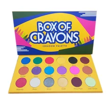 Caixa de Lápis de cores Brilho Sombra Paleta de Maquiagem Shimmer 18 Matte Pigment Eyeshadow Palette Sombras Profesional maquiagem