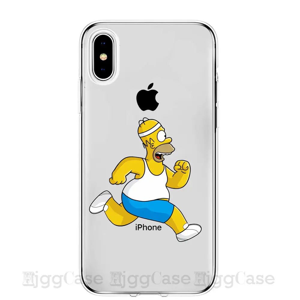 Homer J. Simpson Телефон чехол для iPhone 6 6s 7 8 PLUS X XR XS MAX Милый Забавный модный мультяшный силиконовый чехол для телефона s чехол для телефона Coque Capa Funda для iPhone 11 Pro Max чехлы - Цвет: F3809